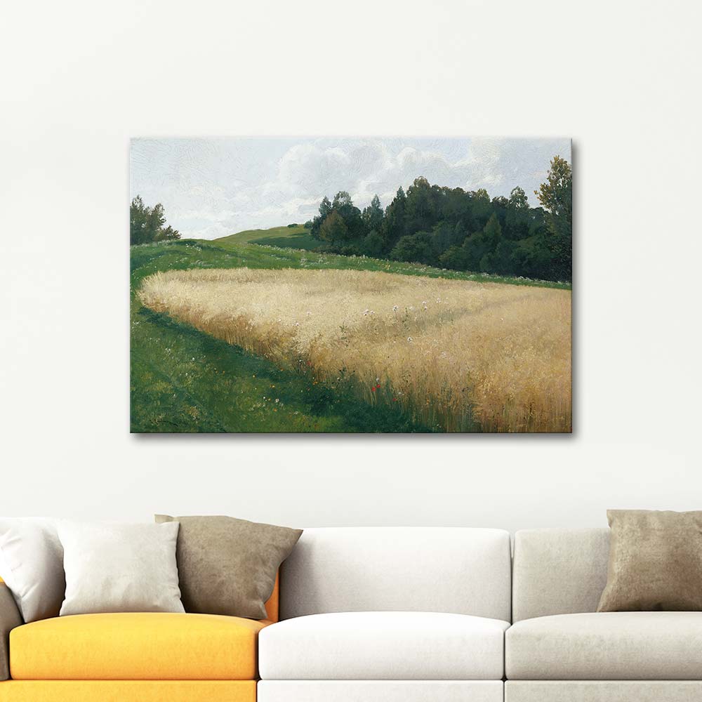 Adolf Kaufmann The Oat Field Art Print