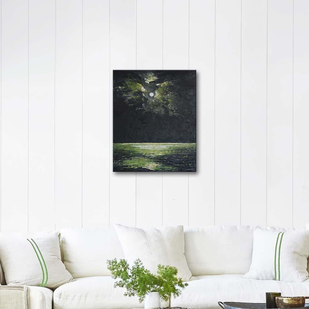 Adviye Özküçük Denizde Mehtap Yağlı Boya Tablo