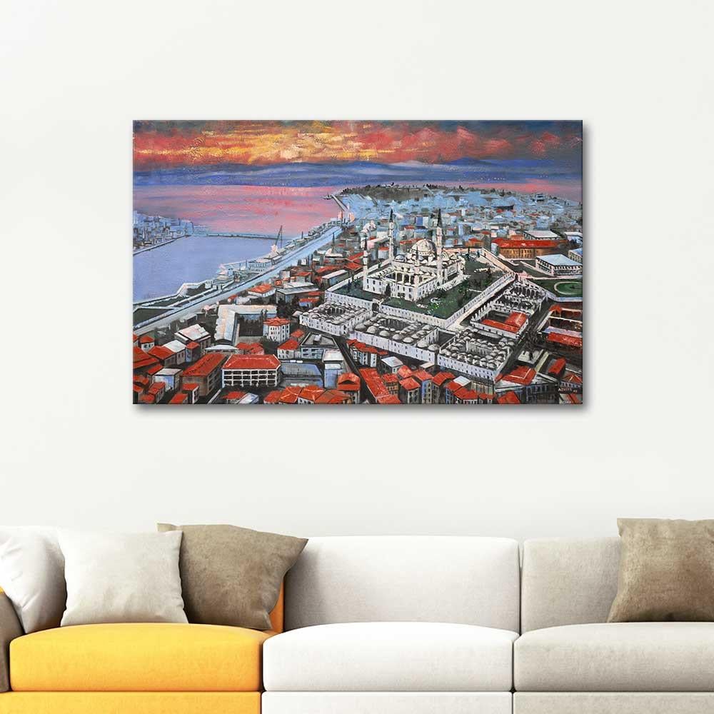 Adviye Özküçük Süleymaniye Mosque and Istanbul Art Print