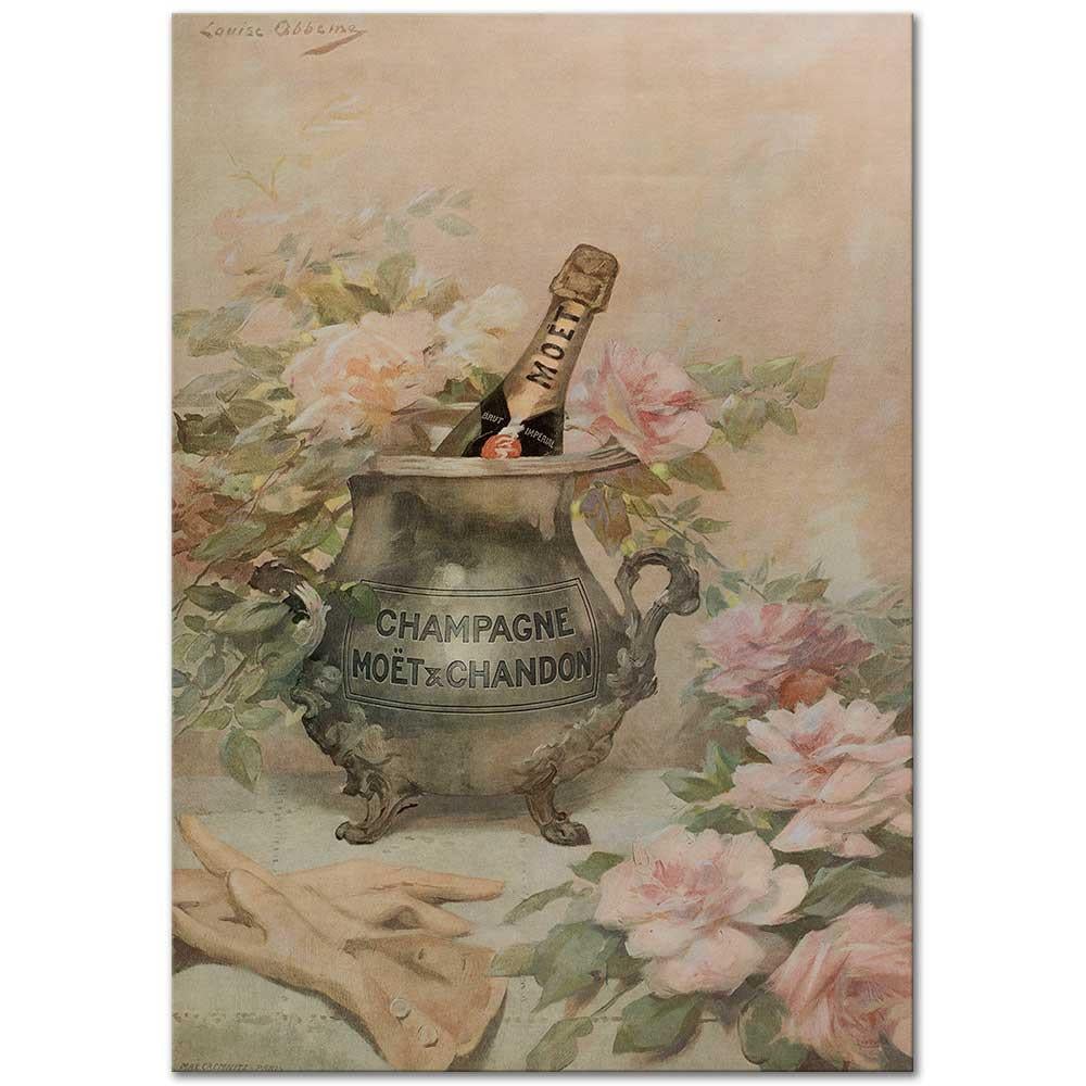 Louise Abbéma Moet & Chandon için Afiş Kanvas Tablo
