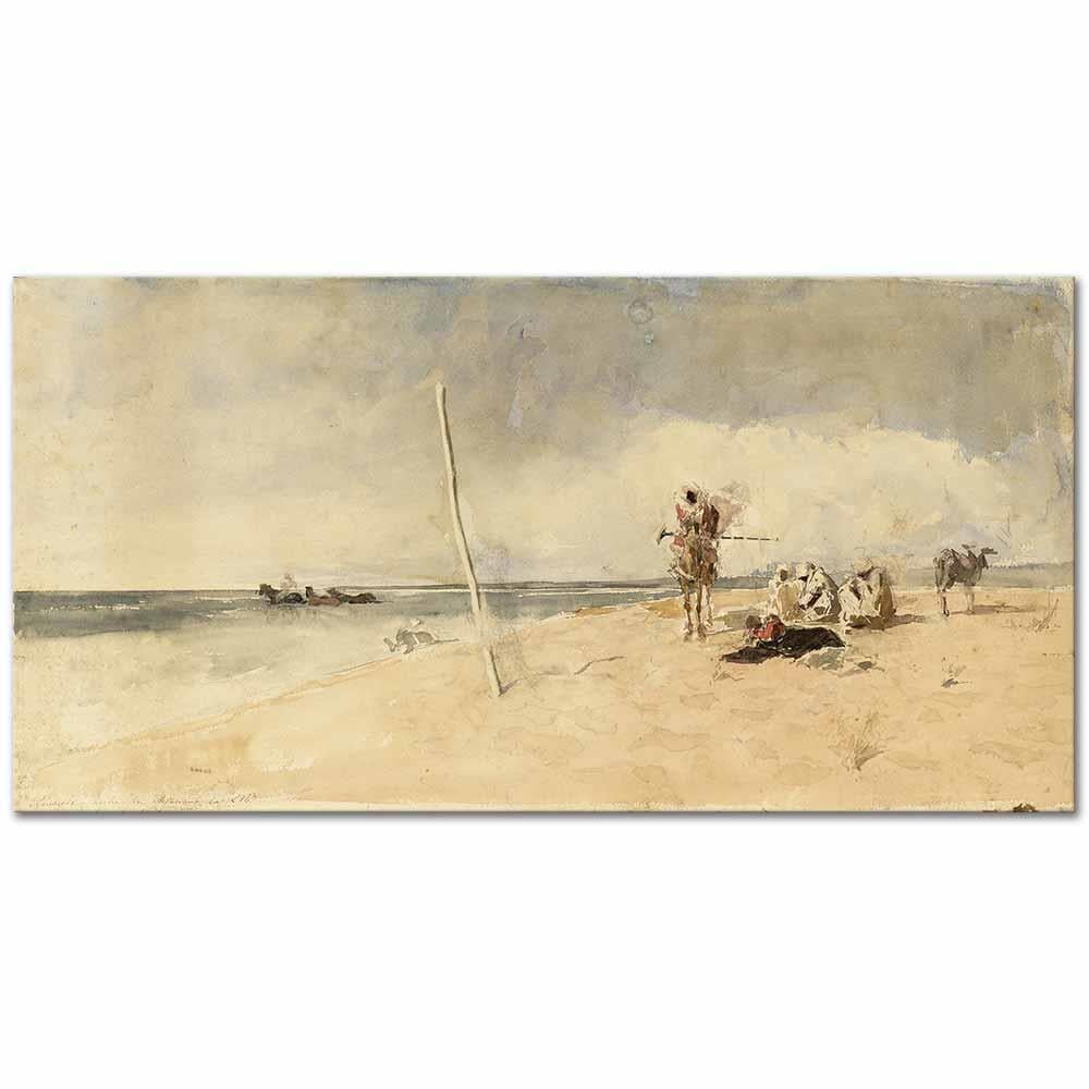 Mariano Fortuny Marsal Afrika Sahili Kanvas Tablo