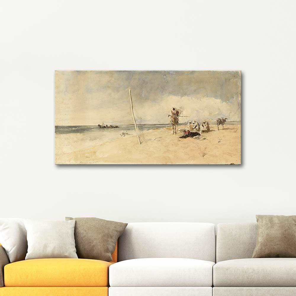 Mariano Fortuny Marsal Afrika Sahili Kanvas Tablo