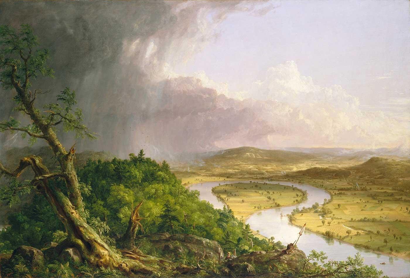 After a Thunderstrom The Oxbow by Thomas Cole as Art Print