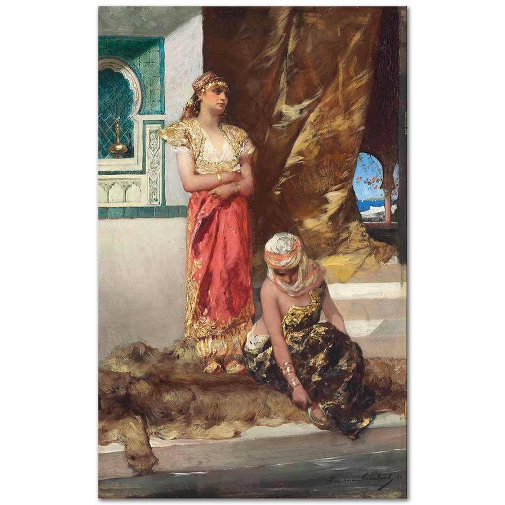 Afternoon in the Harem by Jean Joseph Benjamin Constant as Art Print