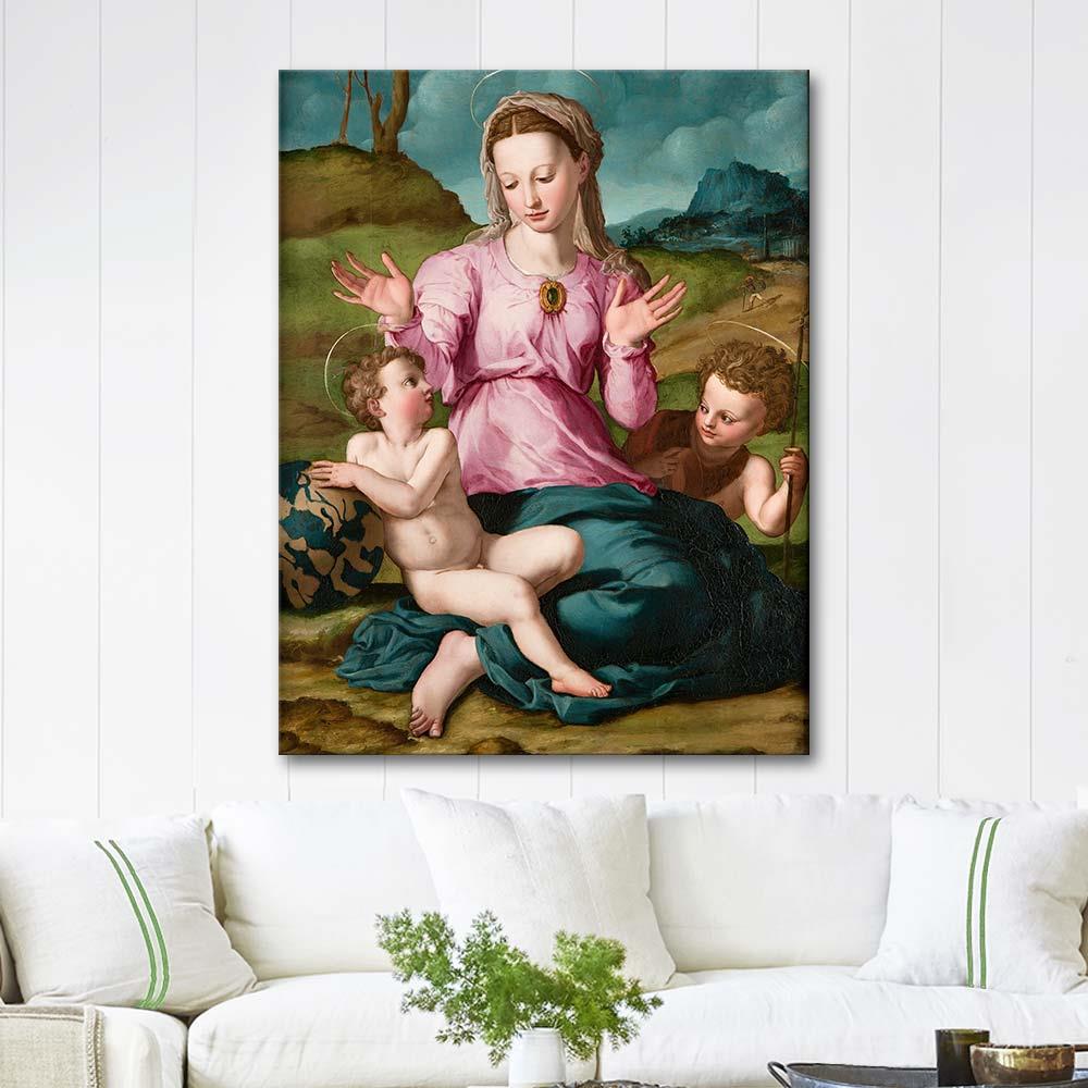 Agnolo Bronzino Madonna and Child with Saint John the Baptist Art Print