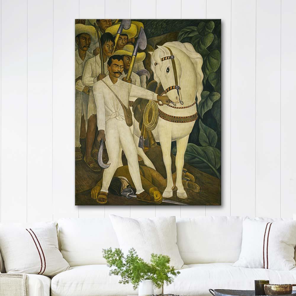 Diego Rivera Çiftçilerin Lideri Zapata Kanvas Tablo