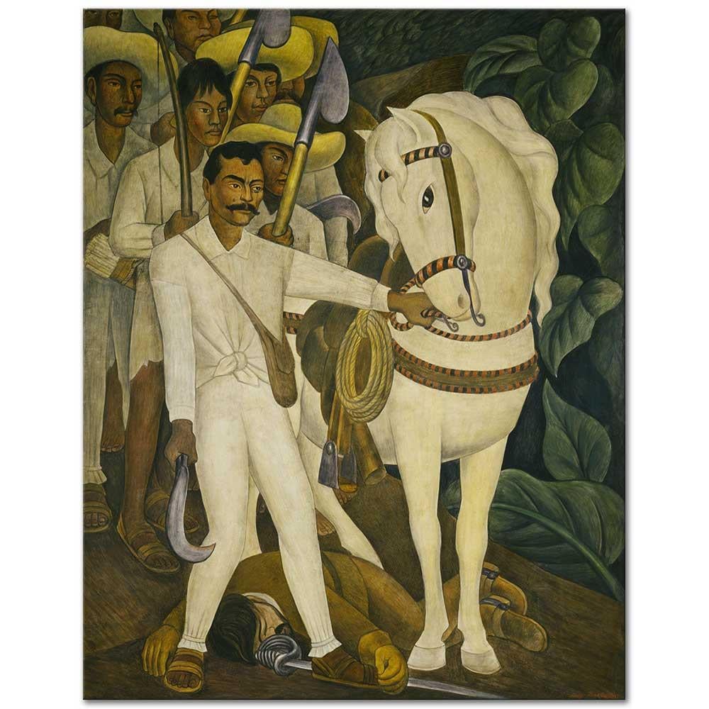 Diego Rivera Çiftçilerin Lideri Zapata Kanvas Tablo