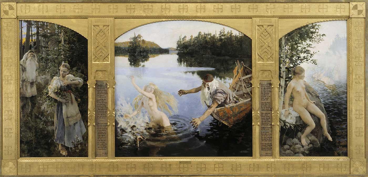 Akseli Gallen Kallela Aino Efsanesi Kanvas Tablo