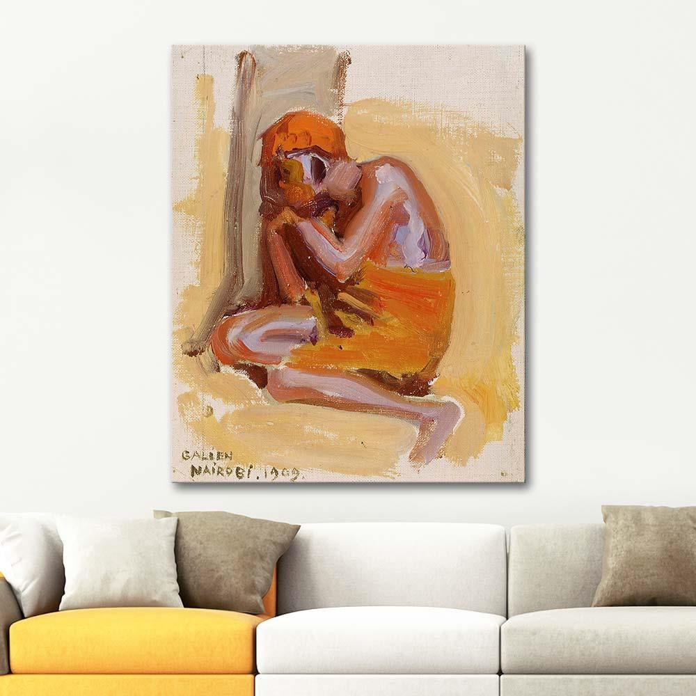 Akseli Gallen Kallela An African Resting Art Print