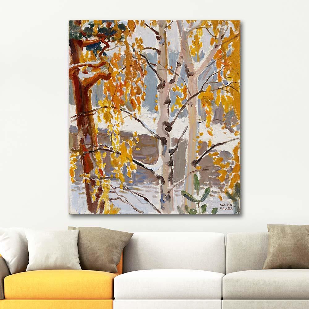 Akseli Gallen Kallela First Snow Art Print