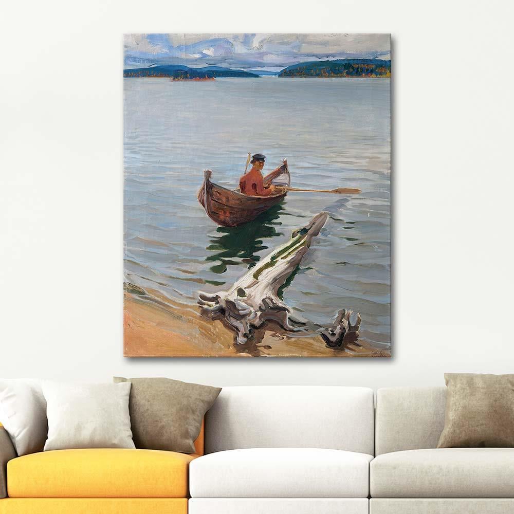 Akseli Gallen Kallela Rower On The Lake Art Print