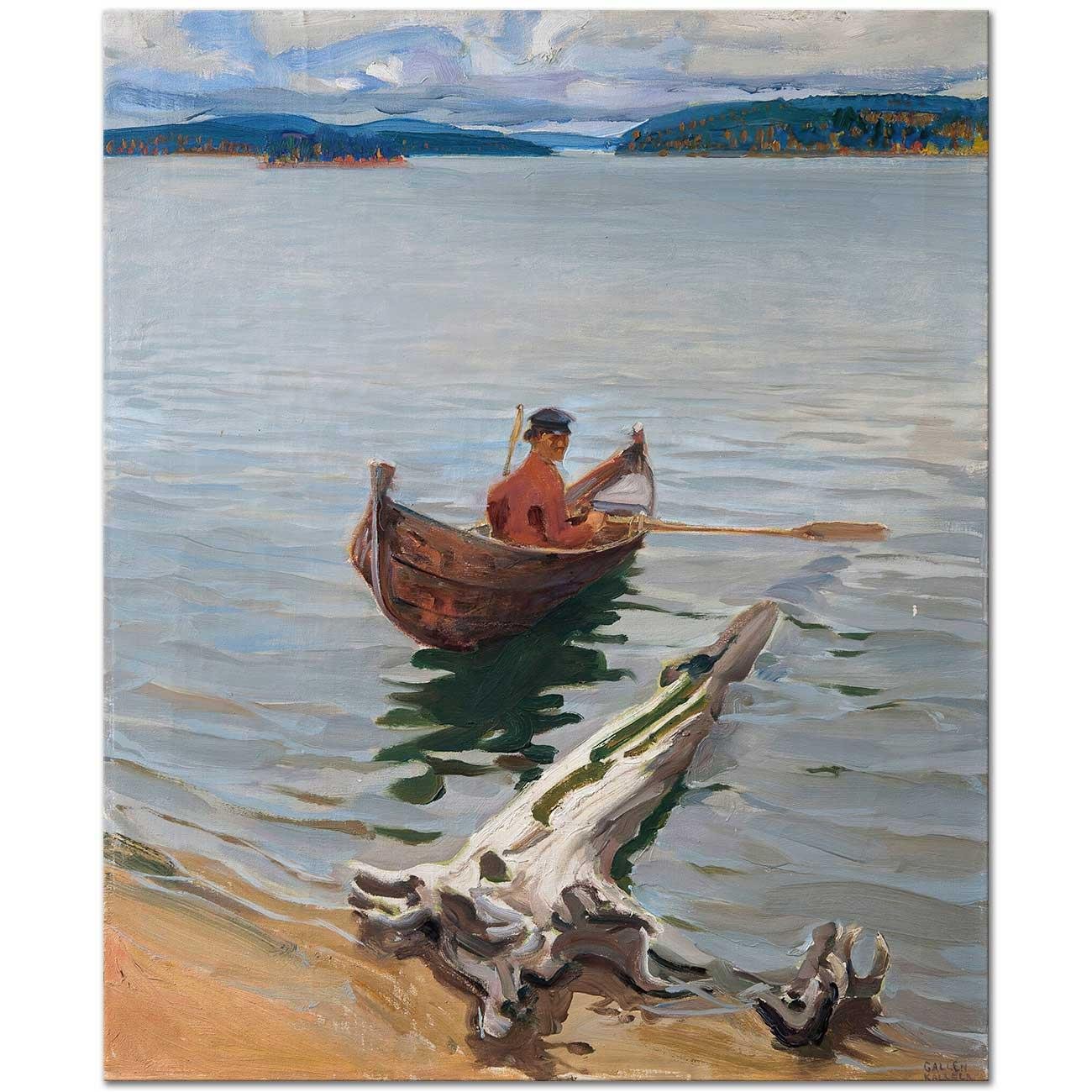 Rower On The Lake by Akseli Gallen Kallela