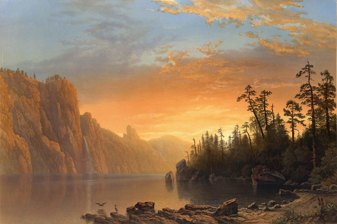 California Scenery, Sunset View by Albert Bierstadt