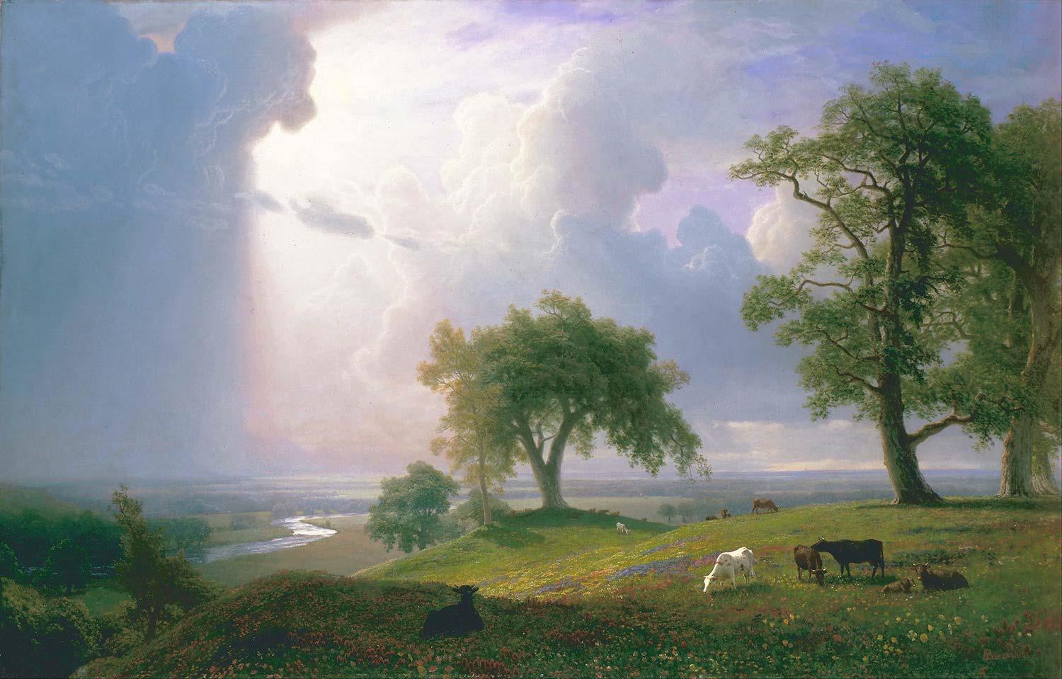 Albert Bierstadt Kaliforniya Baharı Kanvas Tablo