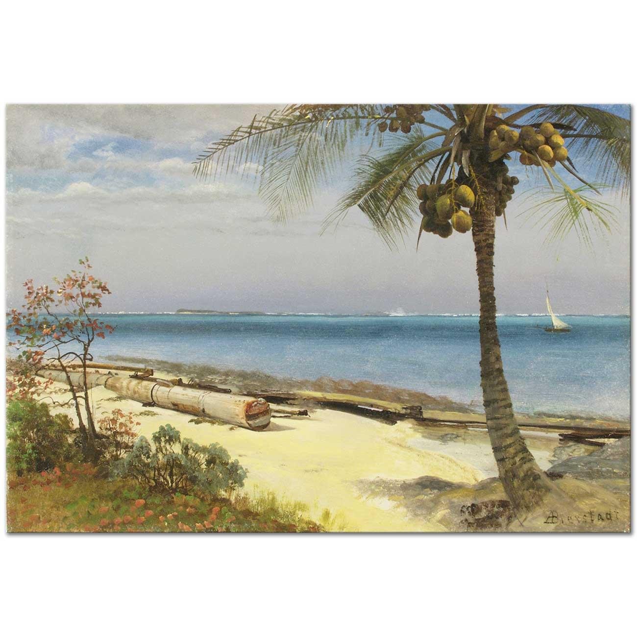 Albert Bierstadt Tropik Manzara Kanvas Tablo