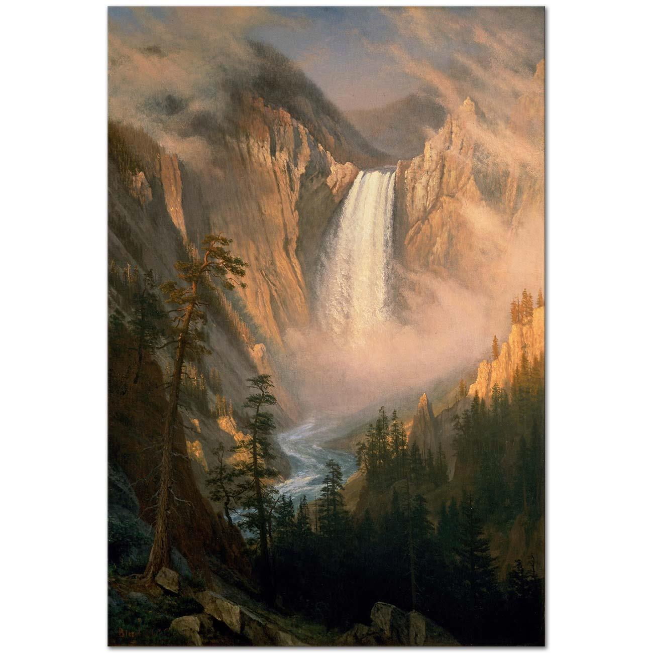 Albert Bierstadt Yellowstone Falls Art Print
