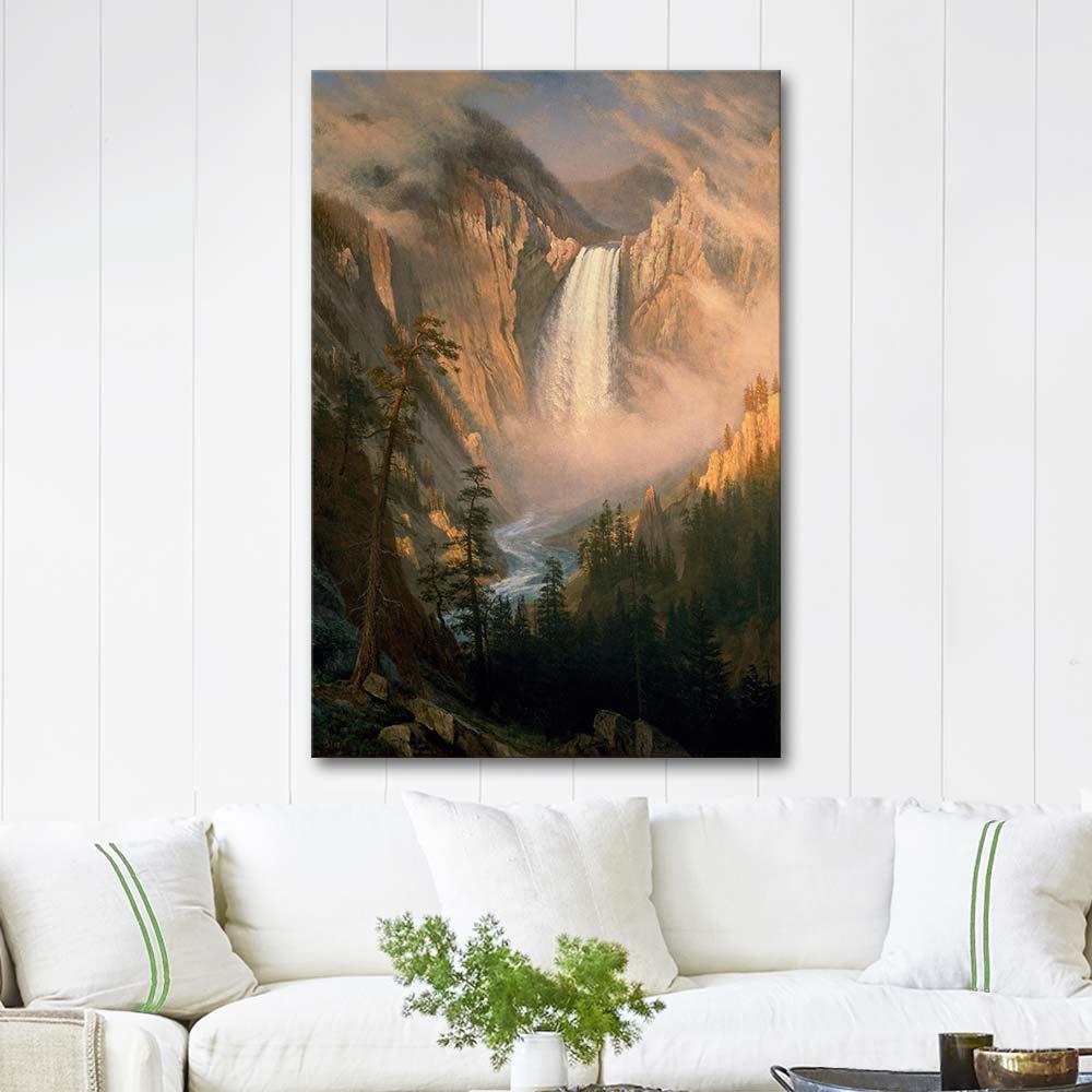 Albert Bierstadt Yellowstone Falls Art Print