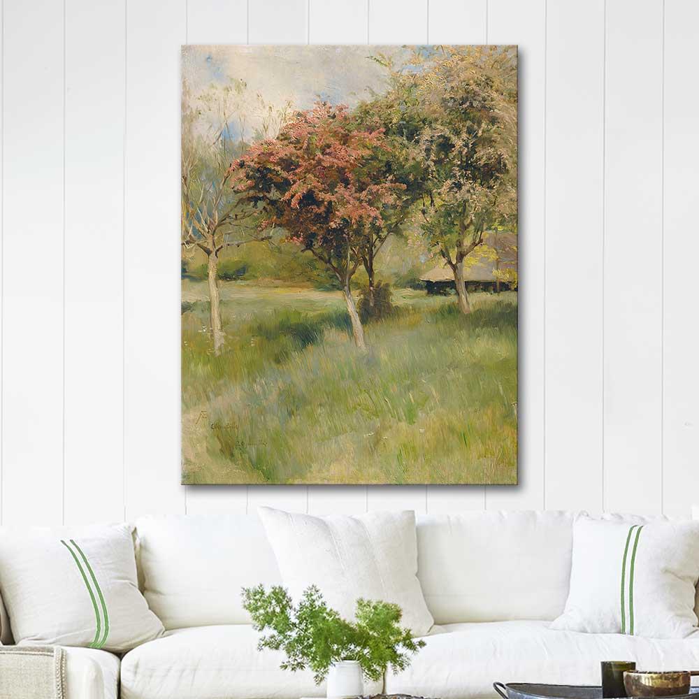 Albert Edelfelt Blommande Hagtorn Art Print