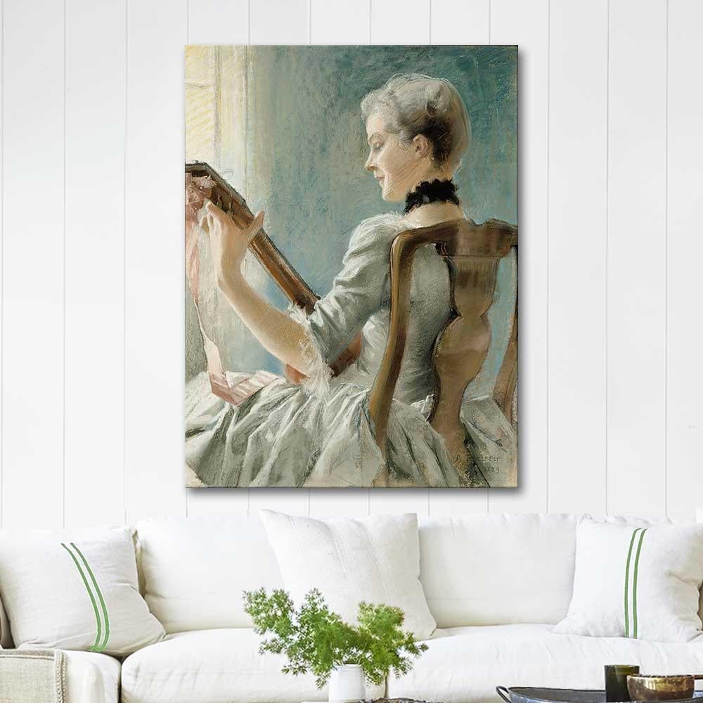 Albert Edelfelt Dalin´s Spring Song Art Print
