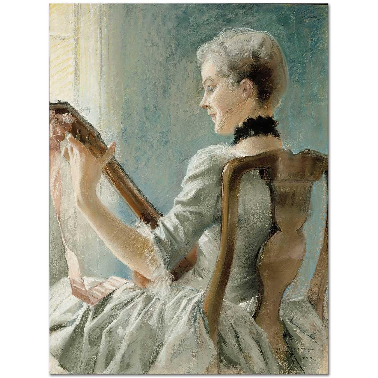 Albert Edelfelt Dalin´s Spring Song Art Print