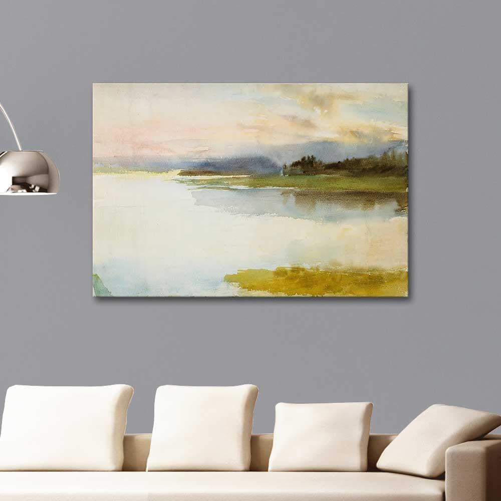 Albert Edelfelt Seashore in the Evening Art Print