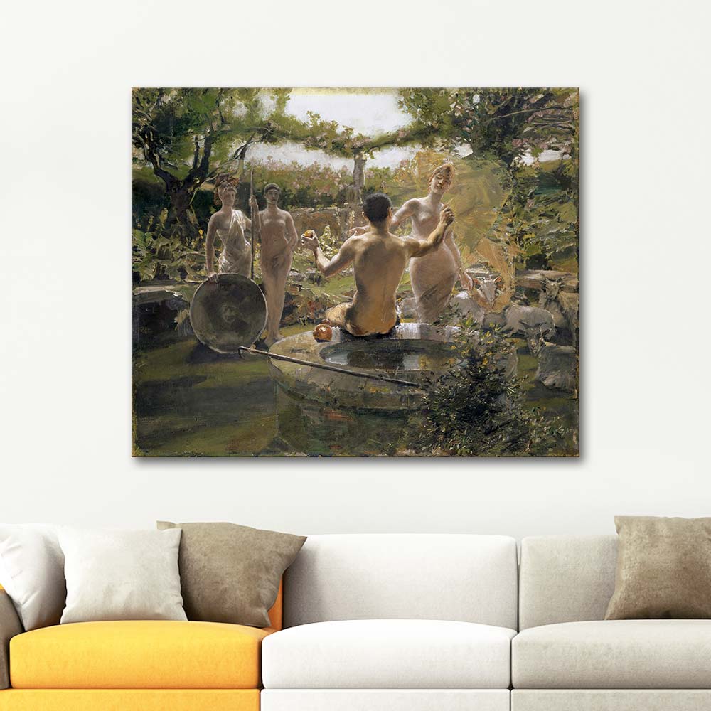 Albert von Keller The Judgement Of Paris Art Print