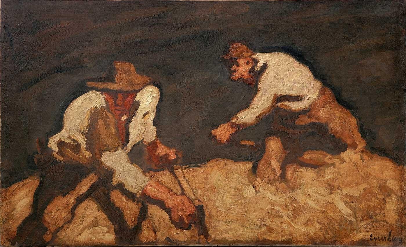 Reapers and Approaching Storm by Albin Egger-Lienz