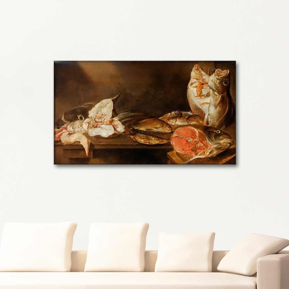 Alexander Adriaenssen Still Life with Fish Art Print