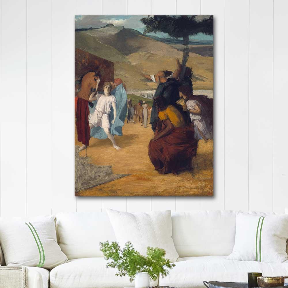 Edgar Degas İskender ve Bucephalus Kanvas Tablo