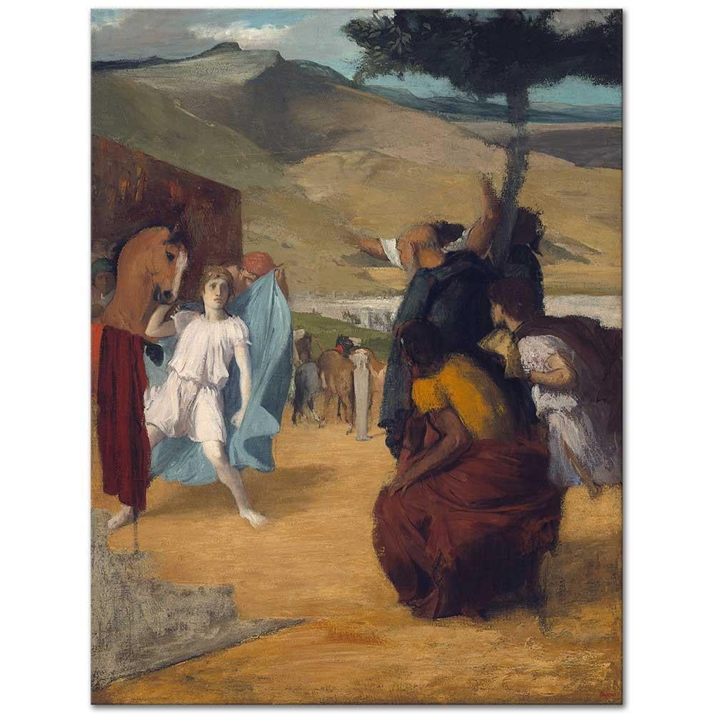 Edgar Degas İskender ve Bucephalus Kanvas Tablo