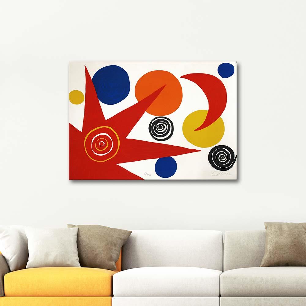 Alexander Calder Kırmızı Yıldız Kanvas Tablo