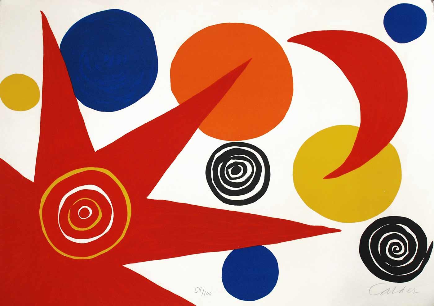 Alexander Calder Kırmızı Yıldız Kanvas Tablo