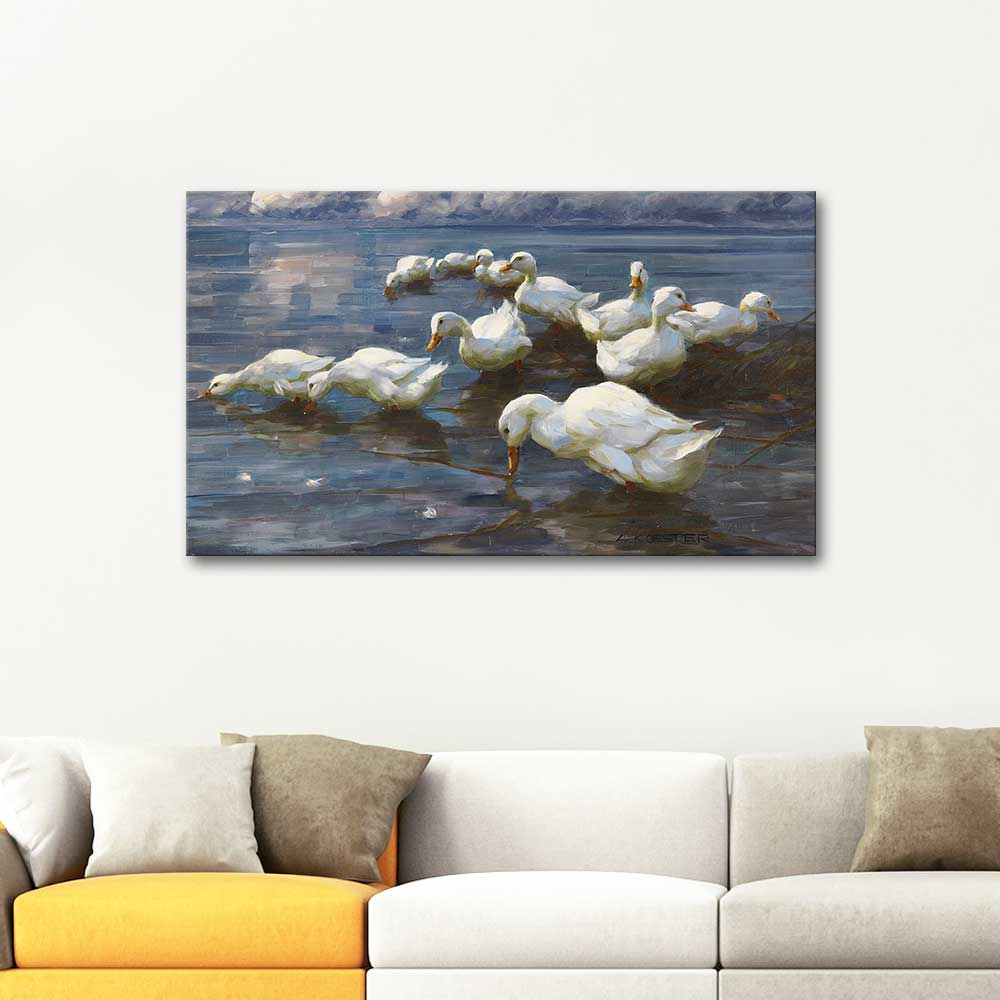 Alexander Koester sazlıkta ördekler