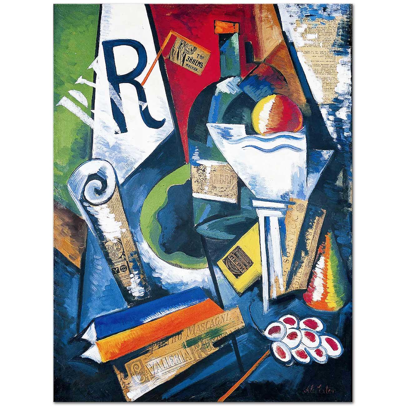 Alexandra Exter Meyveli Natürmort Kanvas Tablo