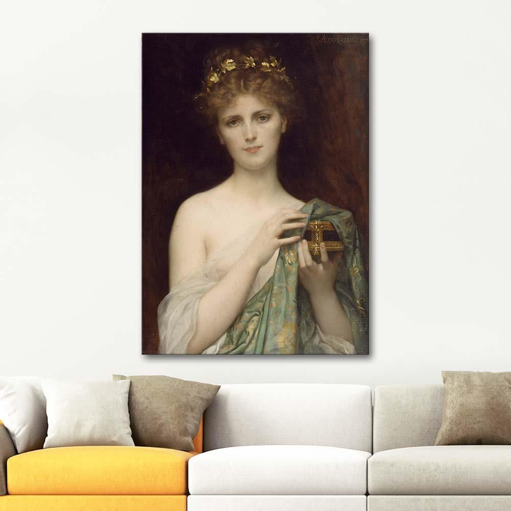 Alexandre Cabanel Pandora Art Print