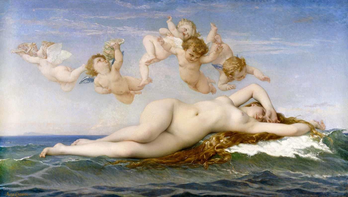 Alexandre Cabanel Venüs'ün Doğuşu Kanvas Tablo