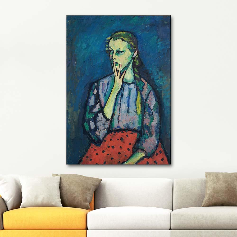 Alexej von Jawlensky Portrait Of A Girl Art Print