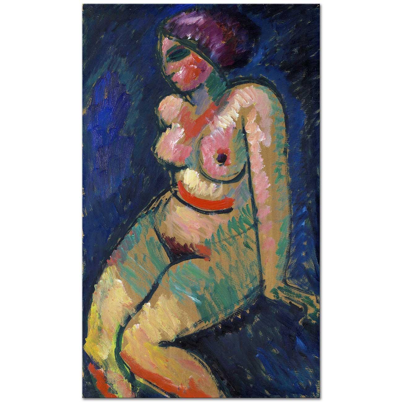 Seated Female Nude by Alexej von Jawlensky