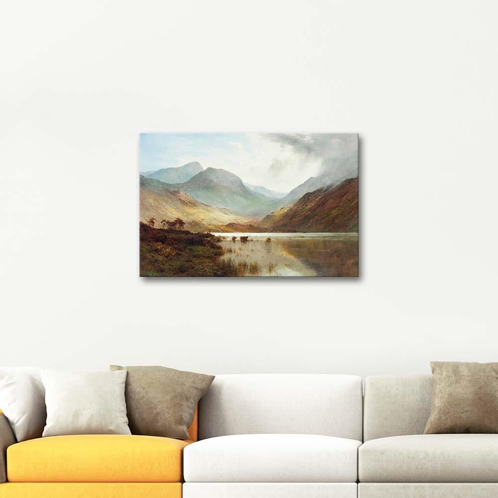 Alfred de Breanski A Pertshire Valley Art Print