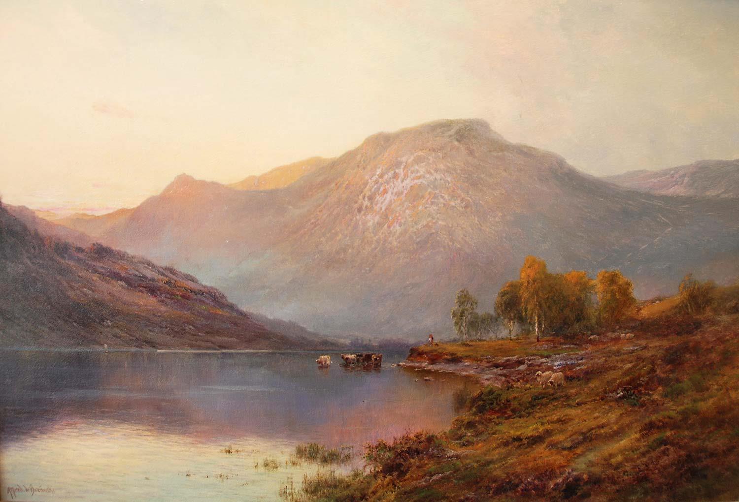 Mountains by Alfred de Breanski