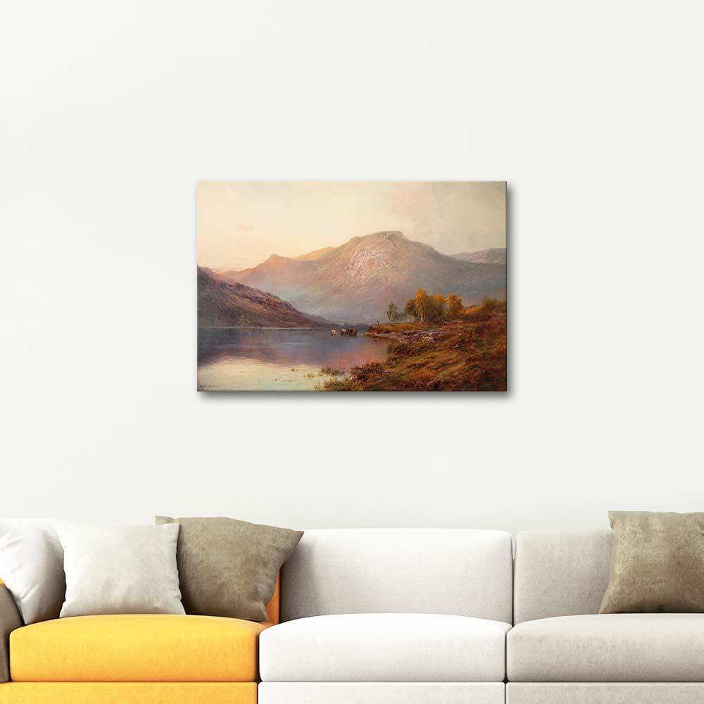 Alfred de Breanski Mountains Art Print