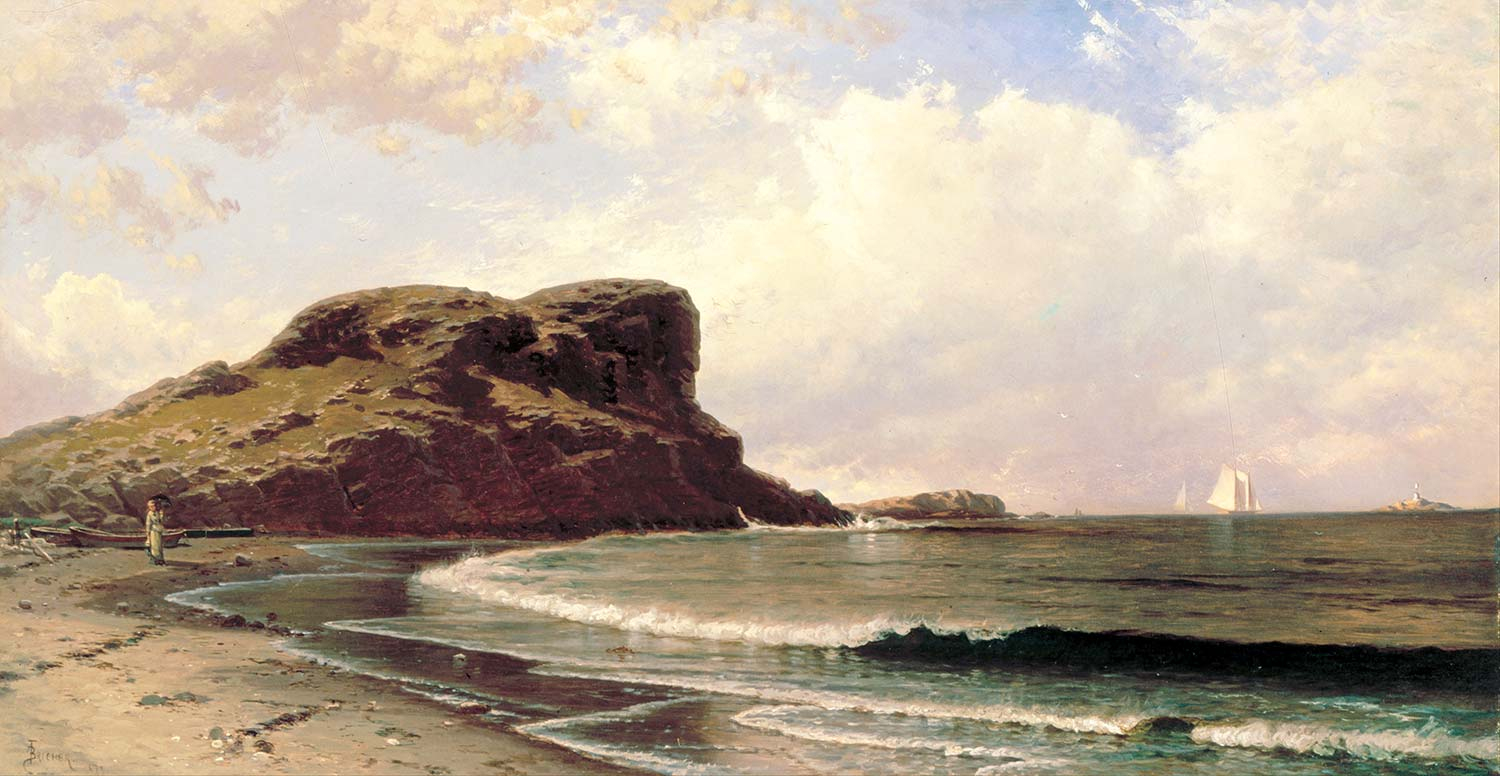 Alfred Thompson Bricher Castle Kayası Massachusetts Kanvas Tablo