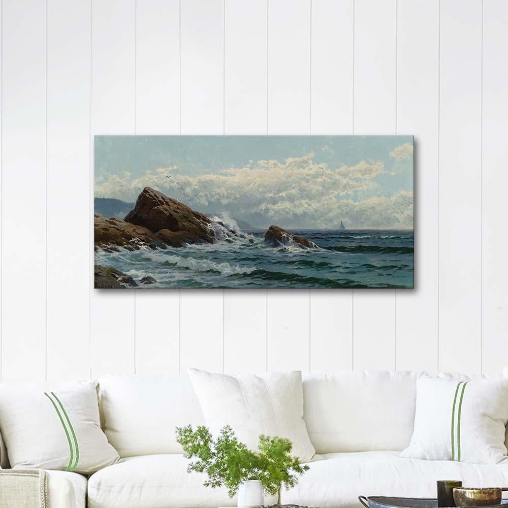 Alfred Thompson Bricher Crashing Waves Art Print