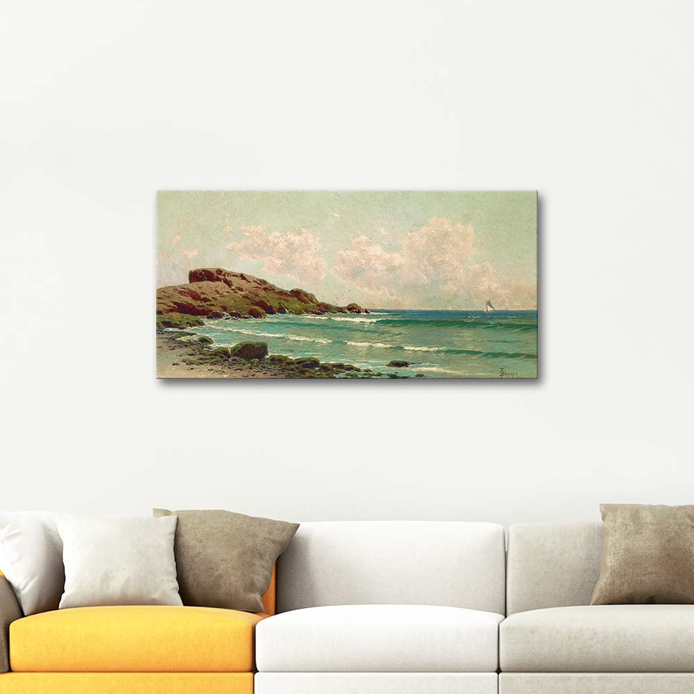 Alfred Thompson Bricher Seascape Near Newport Art Print