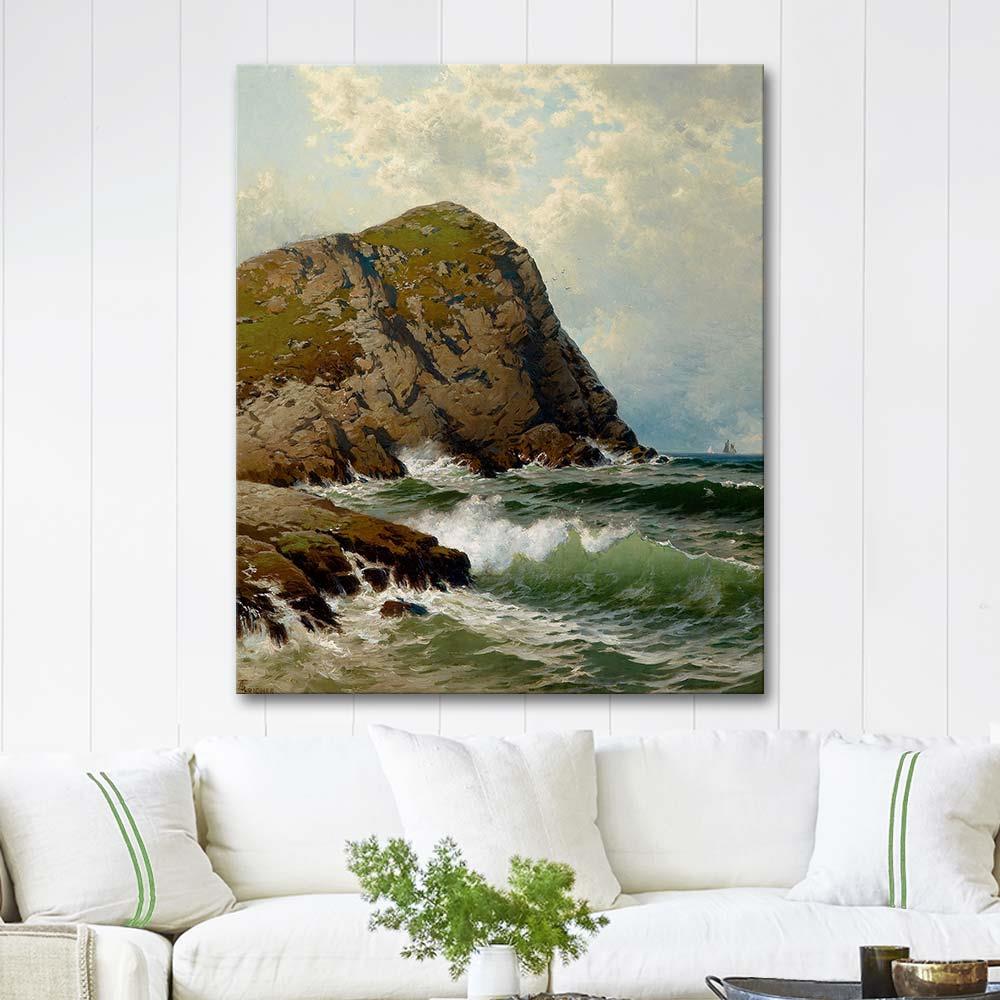 Alfred Thompson Bricher White Head Monhegan Art Print