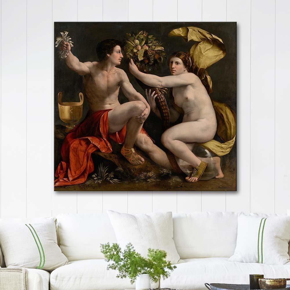 Dosso Dossi Şans veya Kader Alegorisi Kanvas Tablo