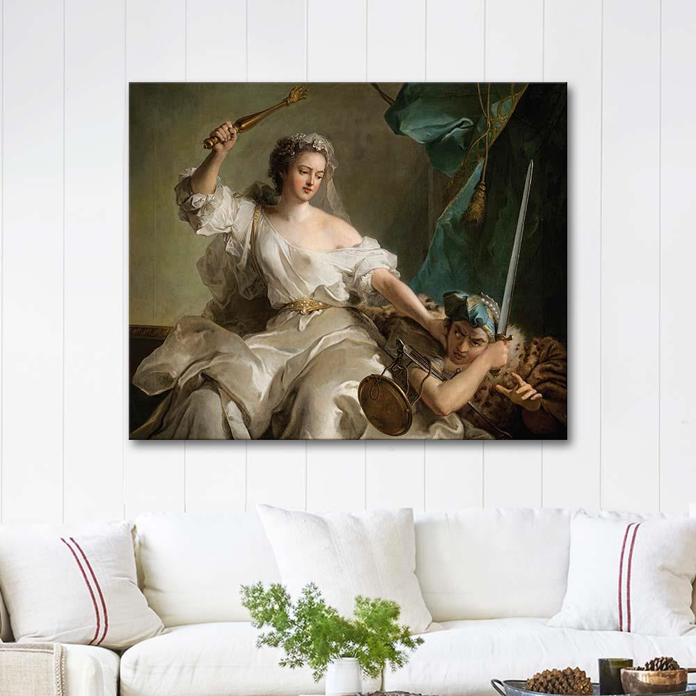 Allegory Of Justice Punishing Injustice by Jean-Marc Nattier as Art Print