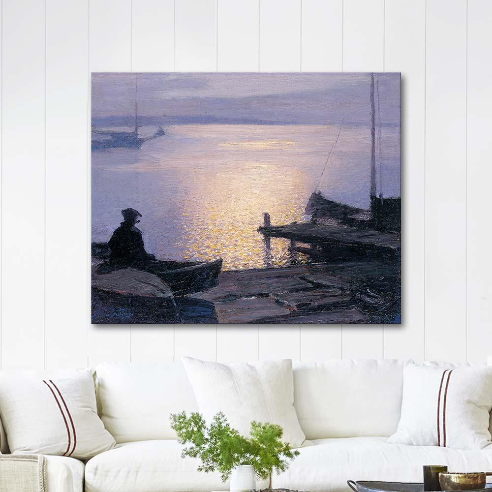 Along the Mystic River by Edward Henry Potthast as Art Print