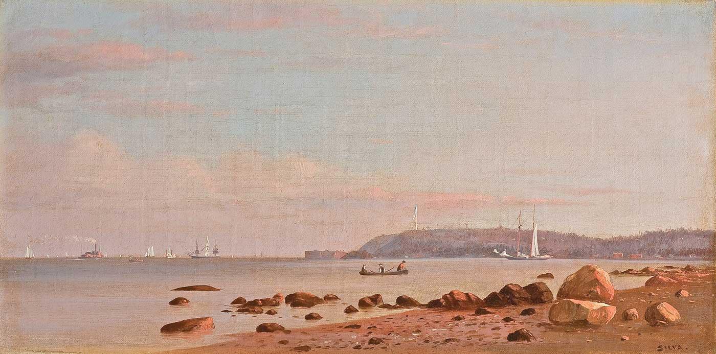 Francis Augustus Silva New England Kıyısı Kanvas Tablo