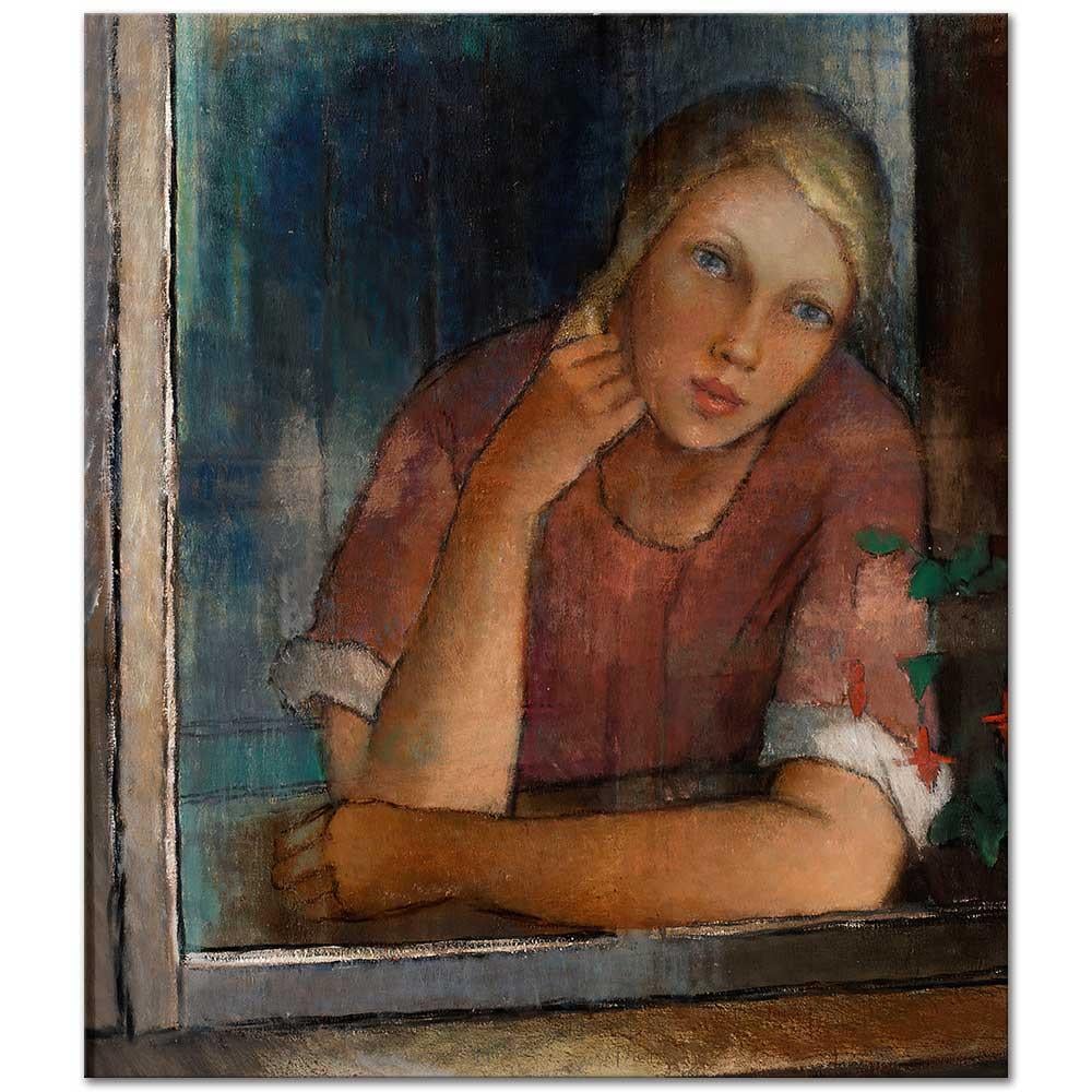 Tyttö Ikkunassa by Alvar Cawen